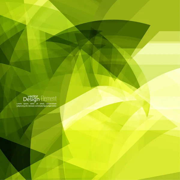 緑色のストライプと抽象的な背景 — ストックベクタ