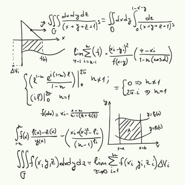 Matematiksel formüller ile vektör desen