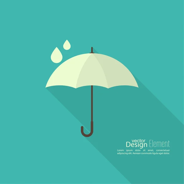 Umbrella sign icon. — Stock Vector