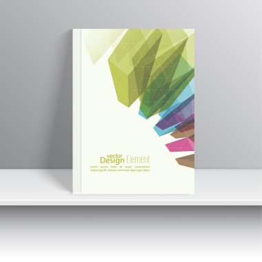 Dergi kapak renkli kristallerle ayarla