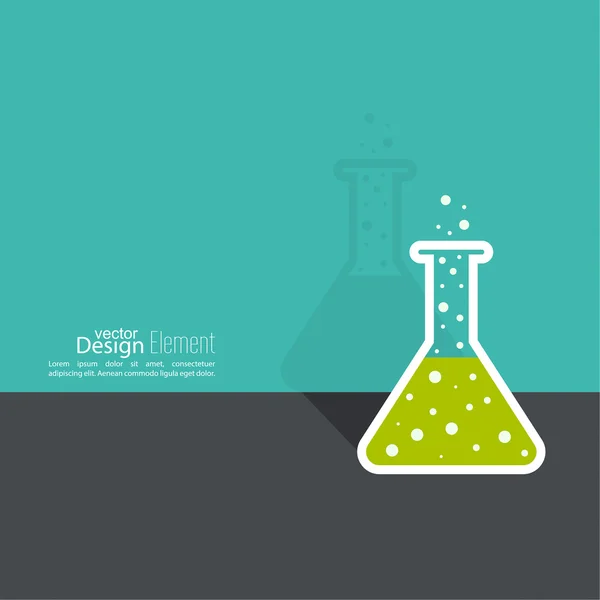 Le concept de recherche en sciences chimiques — Image vectorielle