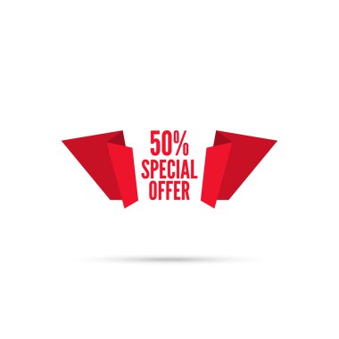 Tag with ribbon and label.