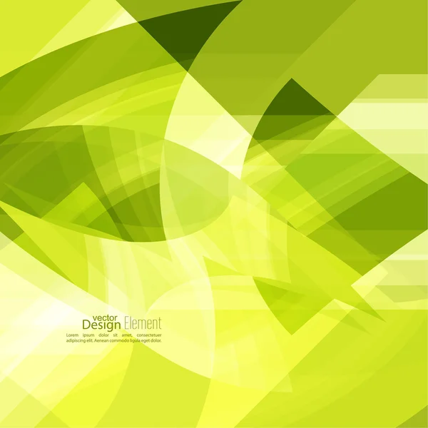 Fondo abstracto con rayas verdes — Vector de stock