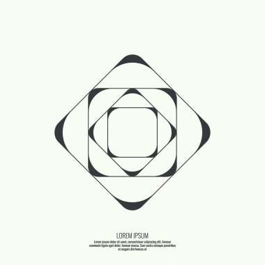 Geometrik şekilli soyut arkaplan