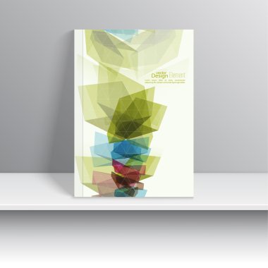 renkli kristaller ile Dergi kapağı