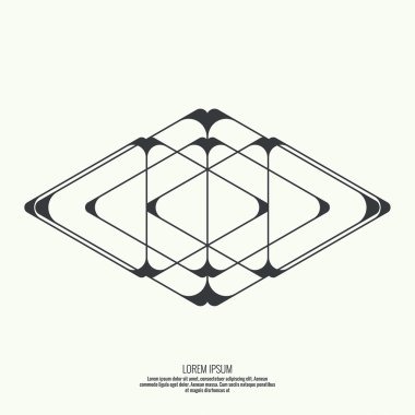 Geometrik şekilli soyut arkaplan