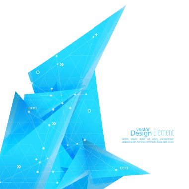 Geometrik şekilli soyut arkaplan