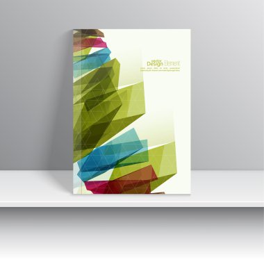 renkli kristaller ile Dergi kapağı