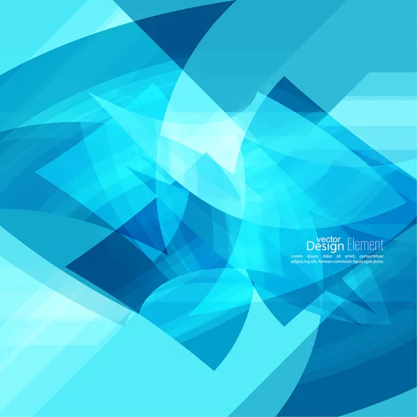 Fondo abstracto con rayas azules — Vector de stock