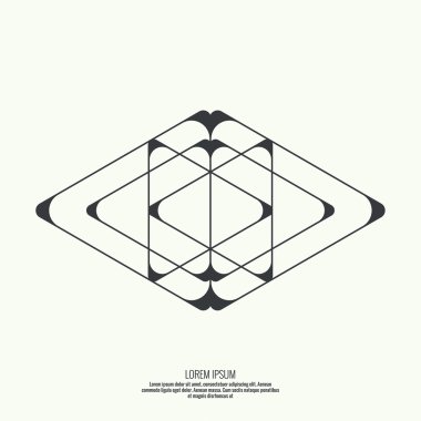 Geometrik şekilli soyut arkaplan