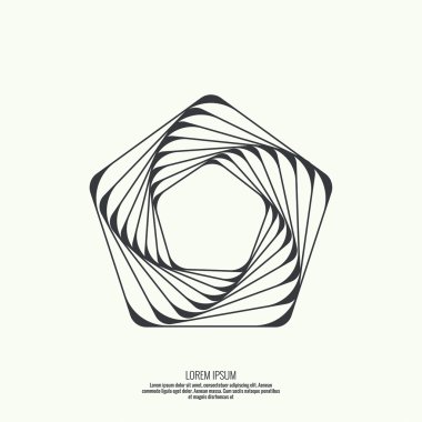 Geometrik şekilli soyut arkaplan