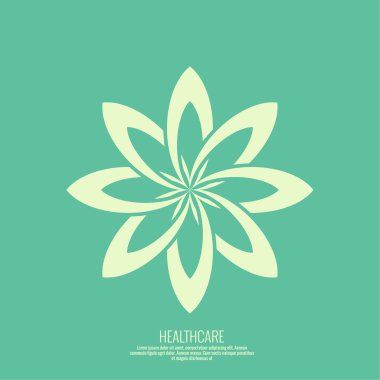 Soyut vektör logo öğesi.