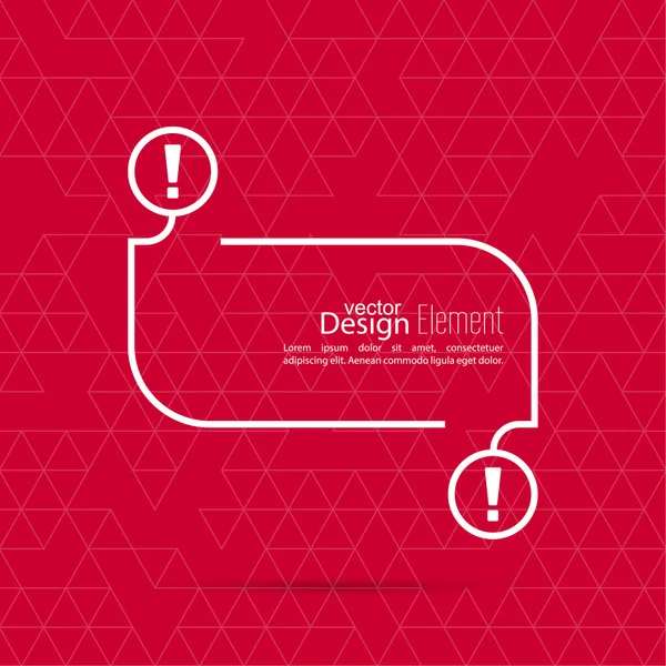 Modelo em branco do ponto de exclamação . —  Vetores de Stock