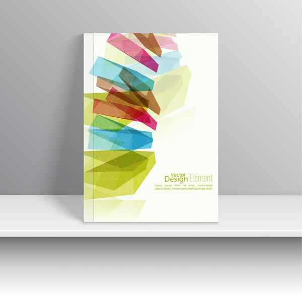 Обложка журнала с цветными кристаллами
