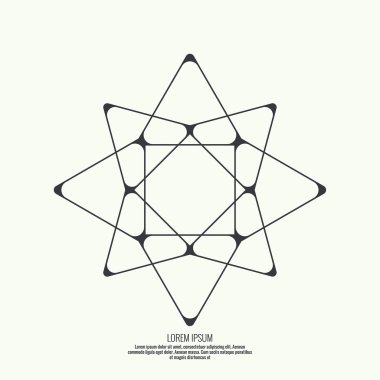 Geometrik şekilli soyut arkaplan