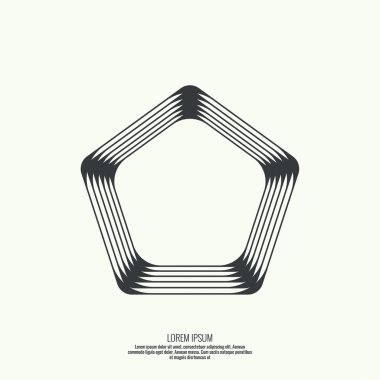 Geometrik şekilli soyut arkaplan