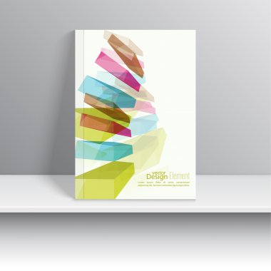 renkli kristaller ile Dergi kapağı