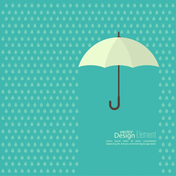 Fond abstrait avec parapluie — Image vectorielle