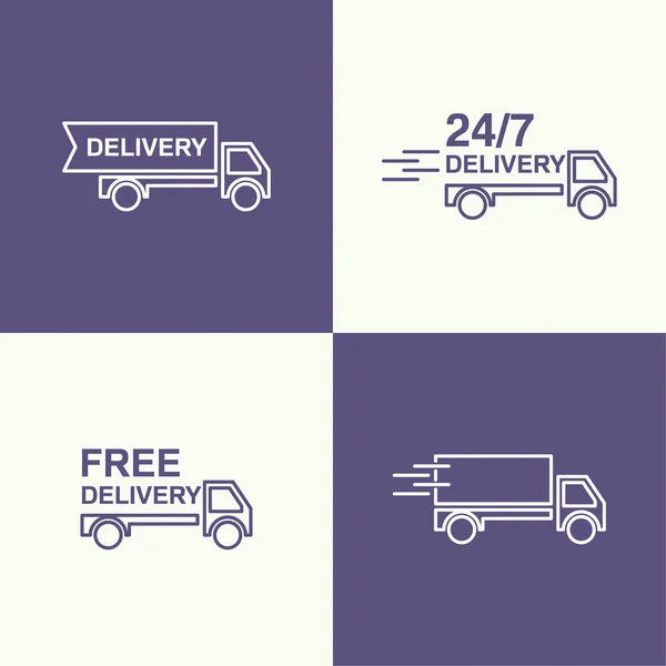 Vector de transporte de mercancías — Vector de stock