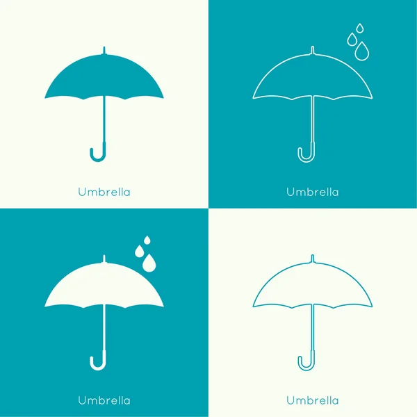 Umbrella sign icon. — Stock Vector