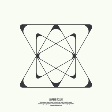 Geometrik şekilli soyut arkaplan