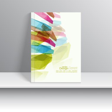 renkli kristaller ile Dergi kapağı