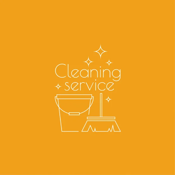 Serviço de limpeza do logotipo — Vetor de Stock