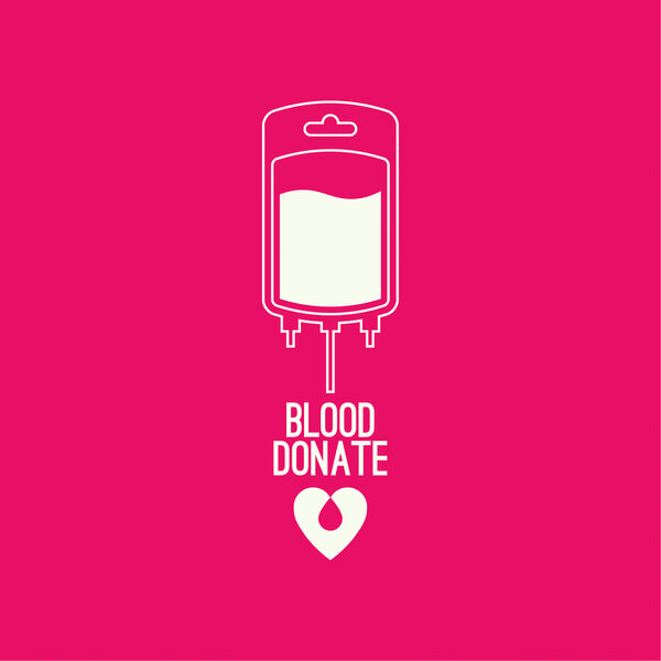 Абстрактный фон с пакетом крови
