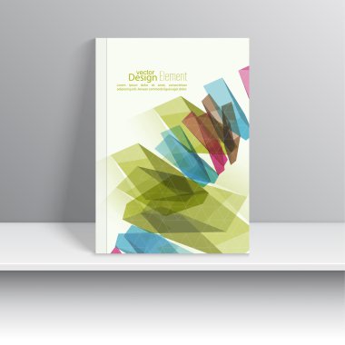 renkli kristaller ile Dergi kapağı