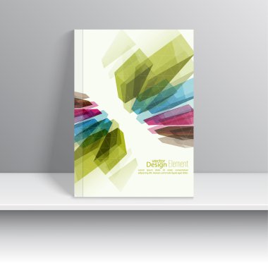 renkli kristaller ile Dergi kapağı