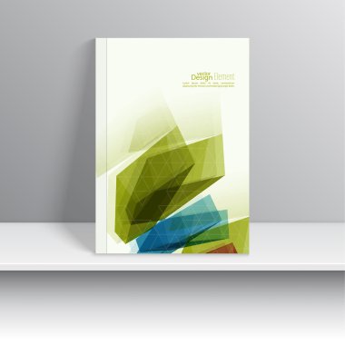 renkli kristaller ile Dergi kapağı