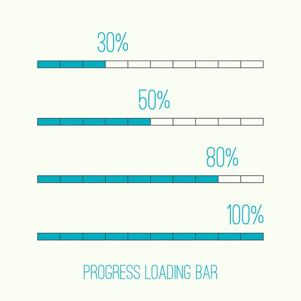 線形ローダー バー — ストックベクタ