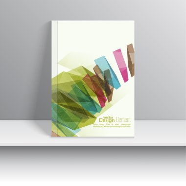 renkli kristaller ile Dergi kapağı