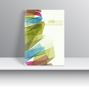 renkli kristaller ile Dergi kapağı