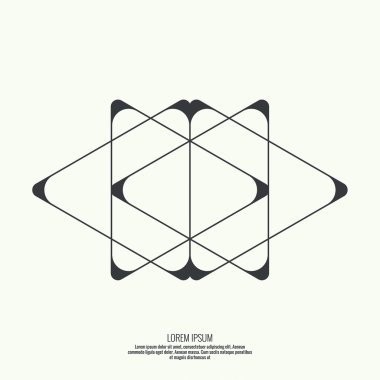 Geometrik şekilli soyut arkaplan