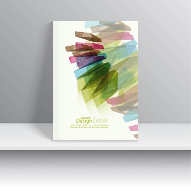 renkli kristaller ile Dergi kapağı