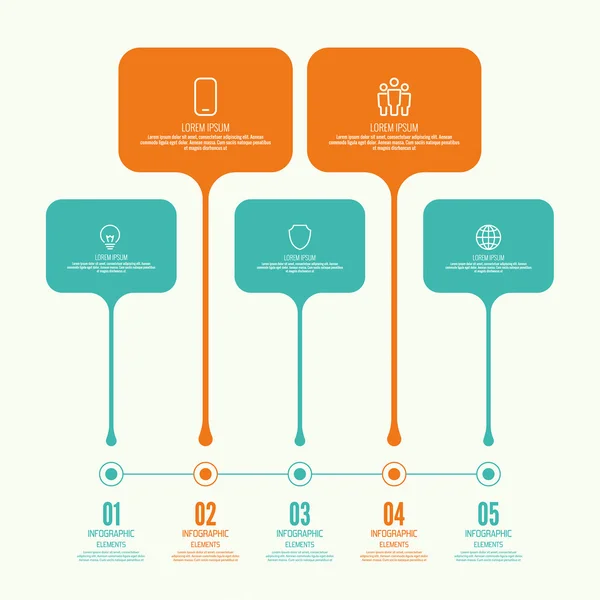 Graphique comparatif avec bannière — Image vectorielle