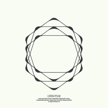 Geometrik şekilli soyut arkaplan