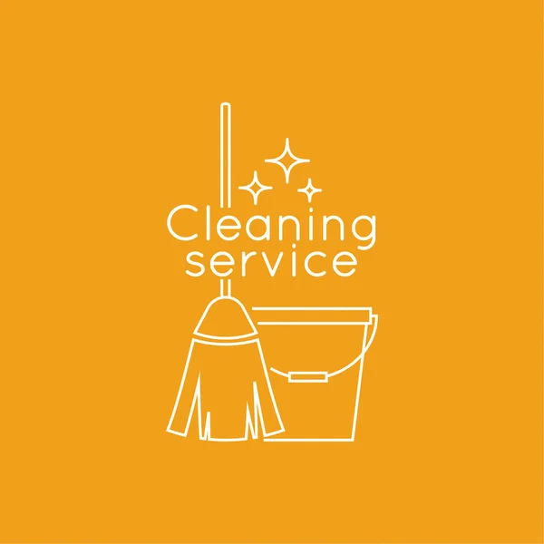 Logo sprzątanie — Wektor stockowy