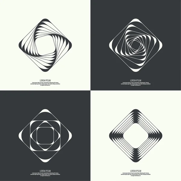 Fond abstrait avec des formes géométriques — Image vectorielle