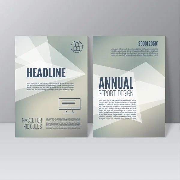 Brochure Rapport annuel . — Image vectorielle