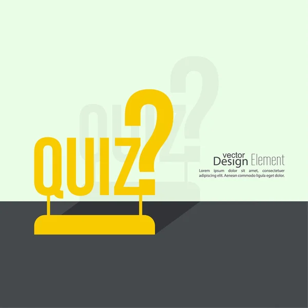 Quiz background vector — Stock Vector