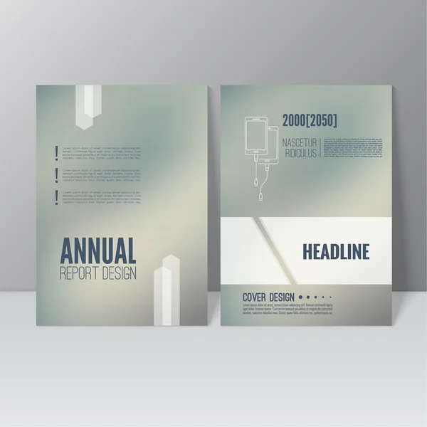 Brochure Rapport annuel . — Image vectorielle