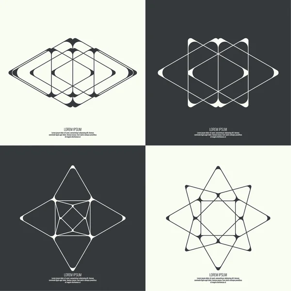 Fondo abstracto con formas geométricas — Archivo Imágenes Vectoriales