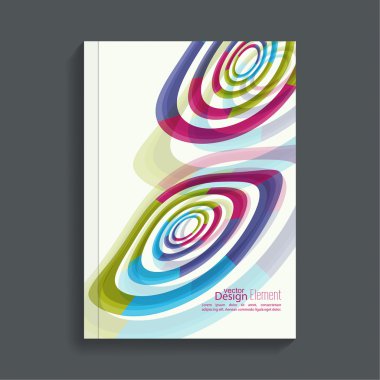 renkli kristaller ile Dergi kapağı