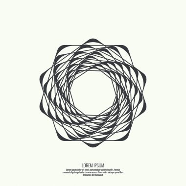 Geometrik şekilli soyut arkaplan