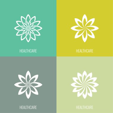 Soyut vektör logo öğesi.