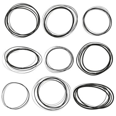 El çizilmiş ovalleri ayarla