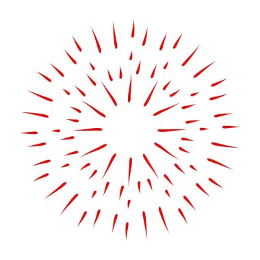 Vintage patlamış ışık ışınları.