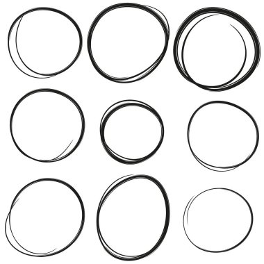 El çizilmiş ovalleri ayarla